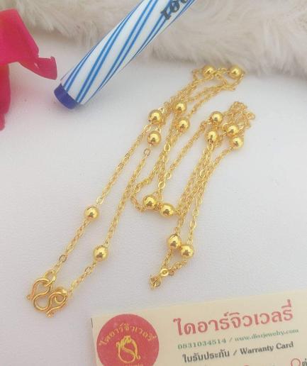 ทองโคลนนิ่งลายโซ่ไข่ปลา 1 สลึง