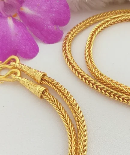 สร้อยคอลายสี่เสา 1 บาท