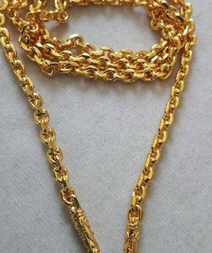 สร้อยคอลายโซ่น้ำมัน 1 บาท