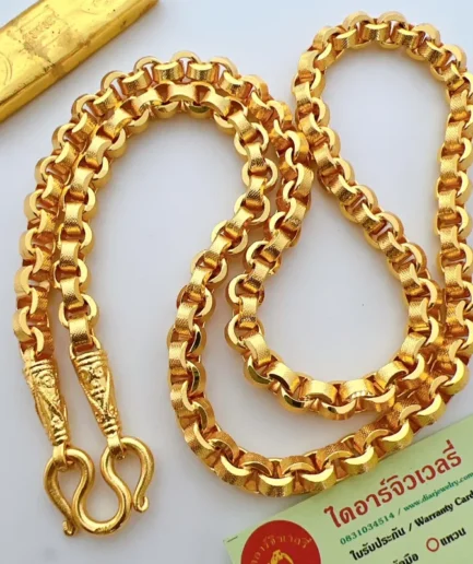 สร้อยคอทองโคลนนิ่งหนัก 5 บาท ลายทาโร่ ยาว 24 นิ้ว