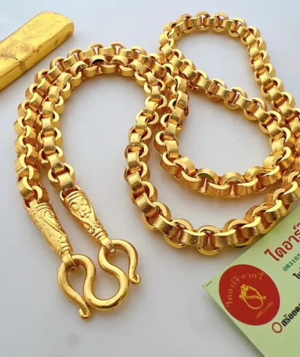 สร้อยคอทองโคลนนิ่งหนัก 5 บาท ลายทาโร่ ยาว 24 นิ้ว