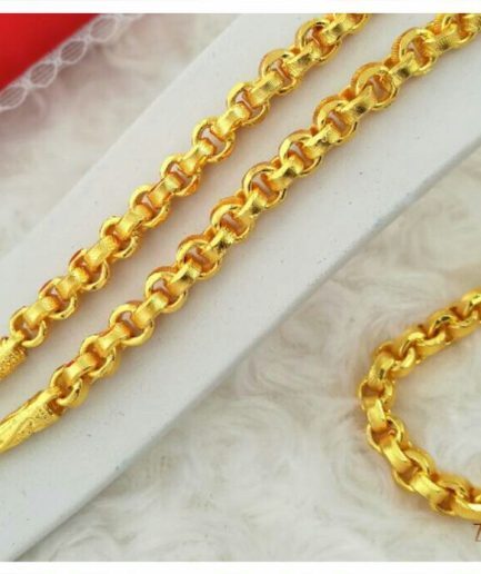 สร้อยคอลายทาโร่คตกิต หนัก 5 บาท ทองโคลนนิ่ง ทองชุบทอง ปลอมทนกว่าทองไมครอน