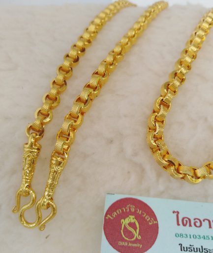 สร้อยคอลายทาโร่ 2 บาท ทองโคลนนิ่ง