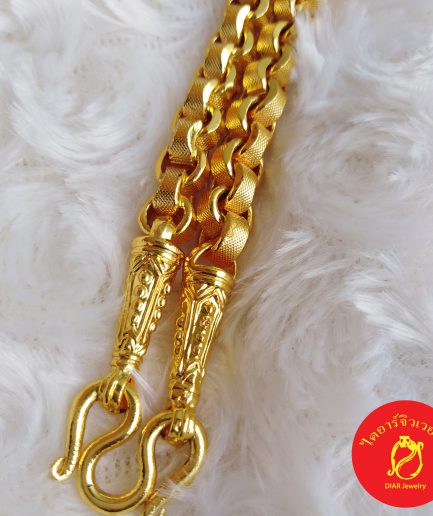 สร้อยคอทองโคลนนิ่งหนัก 5 บาท ลายทาโร่ ยาว 24 นิ้ว