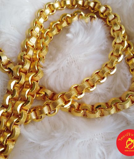 สร้อยคอทองโคลนนิ่งหนัก 5 บาท ลายทาโร่ ยาว 24 นิ้ว