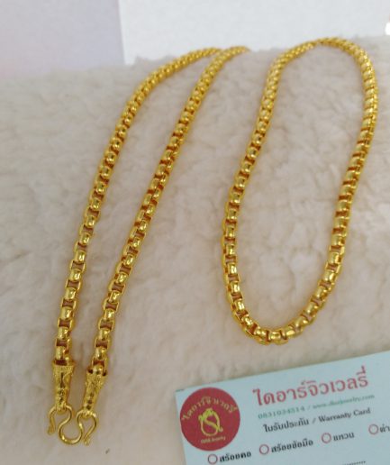 สร้อยคอทองโคลนนิ่งลายบล๊อค 2 บาท ทองโคลนนิ่ง