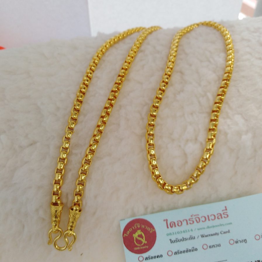 สร้อยคอทองโคลนนิ่งลายบล๊อค 2 บาท ทองโคลนนิ่ง - Image 3