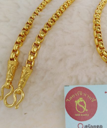 สร้อยคอทองโคลนนิ่งลายบล๊อค 2 บาท ทองโคลนนิ่ง