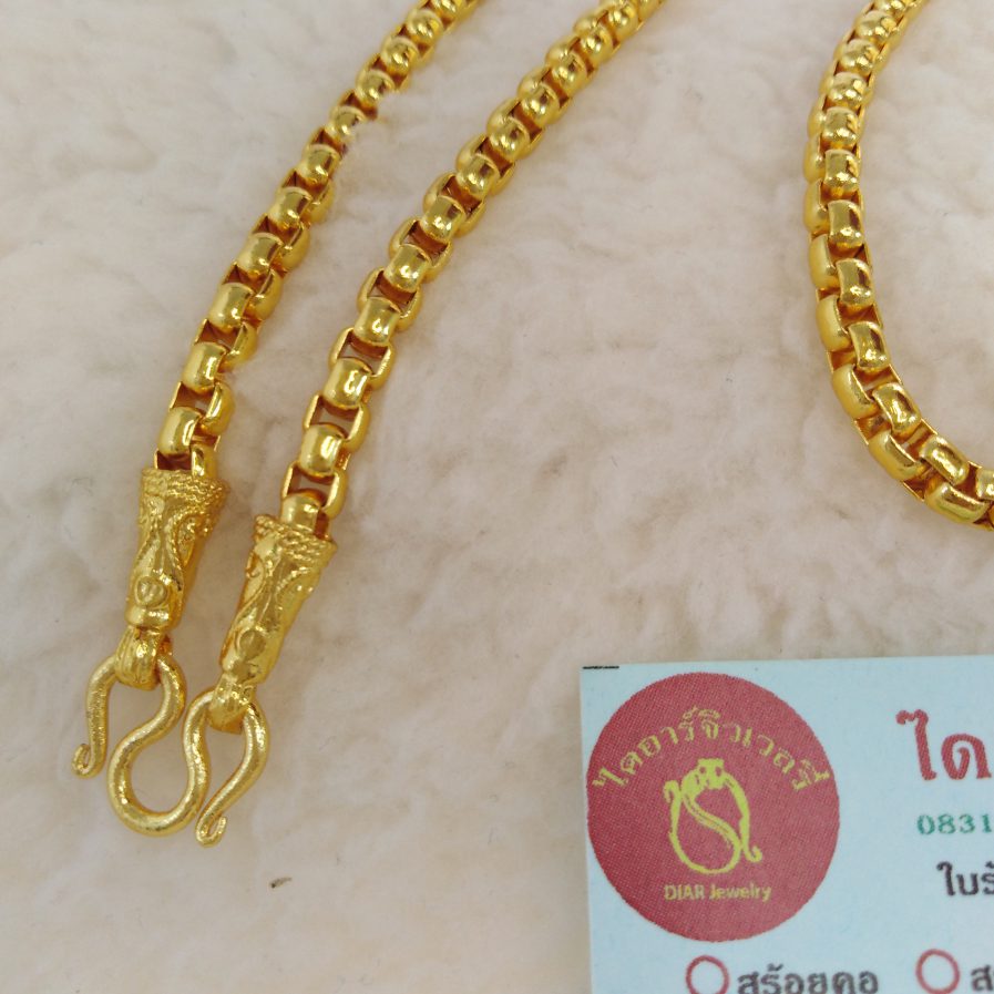 สร้อยคอทองโคลนนิ่งลายบล๊อค 2 บาท ทองโคลนนิ่ง - Image 2