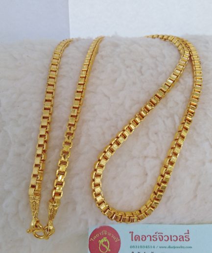 สร้อยคอลายบล๊อคเหลี่ยม 2 บาท