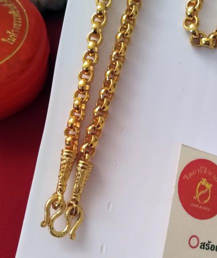 สร้อยคอลายผ่าหวาย 1 บาท ทองโคลนนิ่งเหมือนจริง