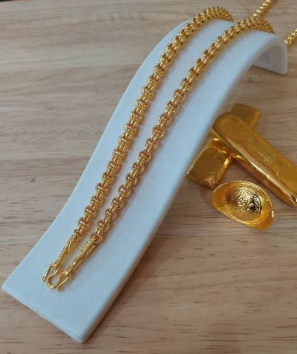 สร้อยคอลายห่วงคู่ 2 บาท ทองโคลนนิ่ง