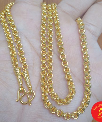 สร้อยคอลายห่วงคู่ 2 บาท ทองโคลนนิ่ง