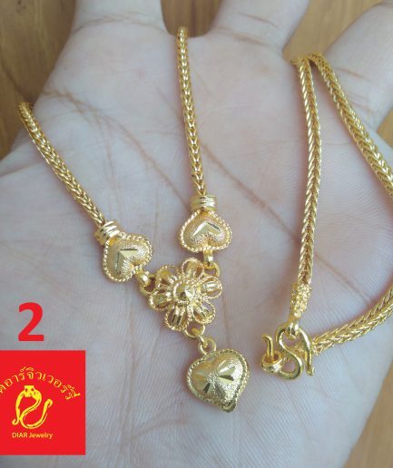 สร้อยคอระย้า1บาท หัวใจมีหลายแบบ