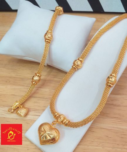 ชุดเซ็ท สร้อยคอ สร้อยข้อมือ ทองชุบ