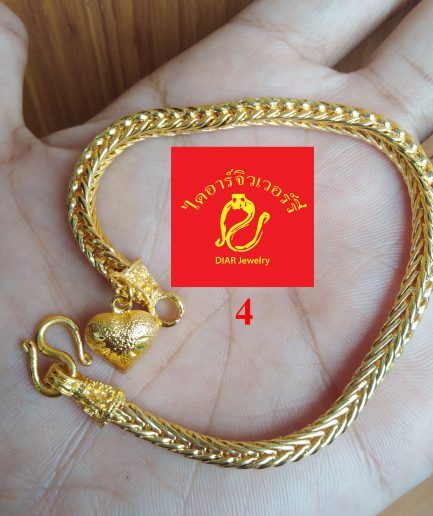 สร้อยข้อมือทองชุบ 1 บาท รวมลาย