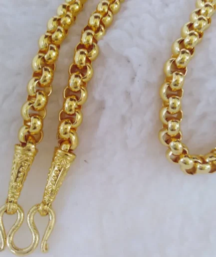 สร้อยทองโคลนนิ่ง 10 บาท ลายผ่าหวาย ยาว 24 นิ้ว