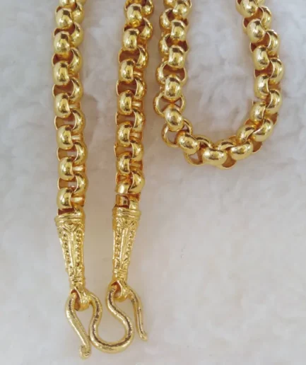 สร้อยทองโคลนนิ่ง 10 บาท ลายผ่าหวาย ยาว 24 นิ้ว