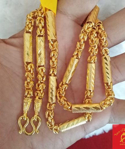 ทองโคลนนิ่ง ลายมีนาปล้อง 3 บาท ยาว24นิ้ว