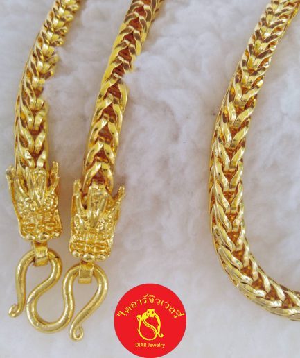 ลายสี่เสาหัวมังกรหนัก 10 บาท ทองโคลนนิ่ง