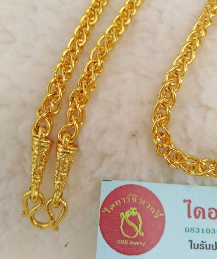 ทองโคลนนิ่ง 2 บาท ลายหางกระรอก ทองชุบ ทองปลอมทนกว่าทองไมครอน