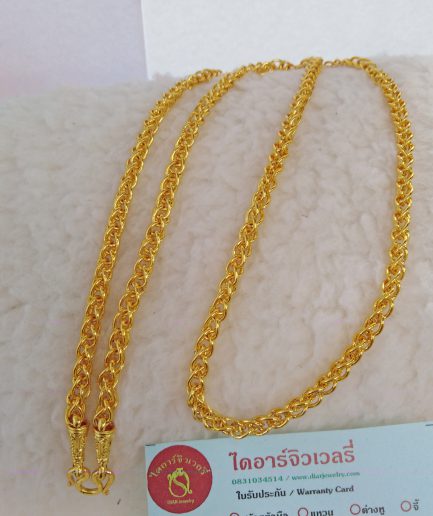 ทองโคลนนิ่ง 2 บาท ลายหางกระรอก ทองชุบ ทองปลอมทนกว่าทองไมครอน