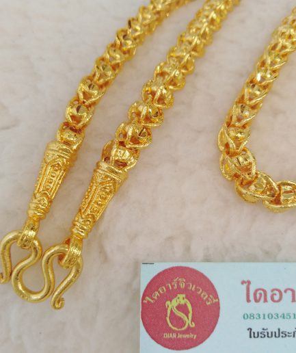 ทองชุบ 2 บาท ลายเม็ดข้าวโพด ทองโคลนนิ่ง ทองปลอมทนกว่าทองไมครอน