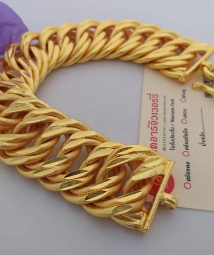 เลสข้อมือหนัก 15 บาท ทองชุบ ทองโคลนนิ่ง ทองปลอม ทนกว่าทองไมครอน