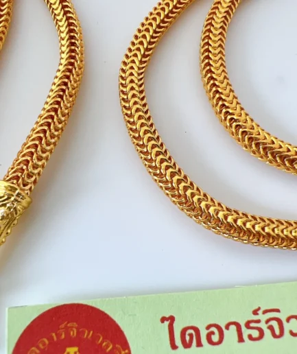 สร้อยคอทองชุบลายหกเสา หนัก 2 บาท
