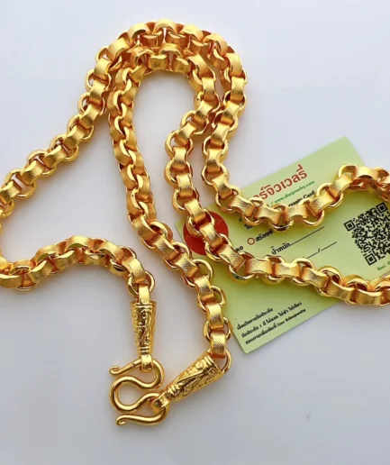 สร้อยคอทองปลอมหนัก 15 บาท ลายทาโร่ ยาว 26 นิ้ว