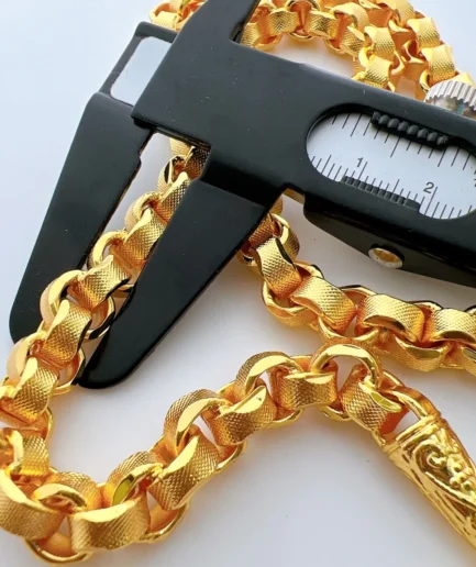 สร้อยคอทองปลอมหนัก 15 บาท ลายทาโร่ ยาว 26 นิ้ว