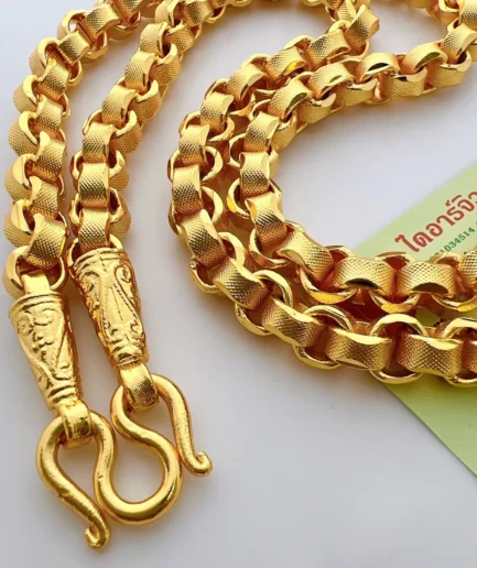 สร้อยคอทองปลอมหนัก 15 บาท ลายทาโร่ ยาว 26 นิ้ว