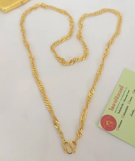 สร้อยคอทองโคลนนิ่งหนัก 2 บาท ลายดิสโก้