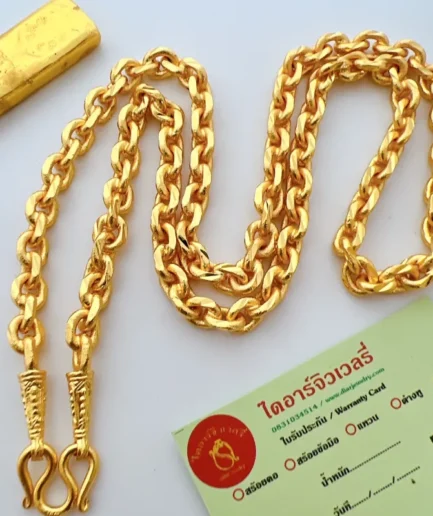สร้อยคอทองโคลนนิ่งหนัก 5 บาท ลายโซ่ ยาว 24 นิ้ว