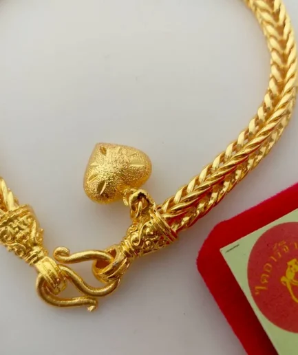 สร้อยข้อมือทองโคลนนิ่ง 2 บาท ลายสี่เสา