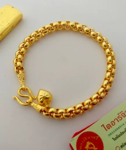 สร้อยข้อมือทองโคลนนิ่ง 2 บาท ลายผ่าหวาย