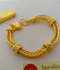 สร้อยข้อมือทองโคลนนิ่ง 2 บาท ลายสี่เสาโอ่งโปร่ง