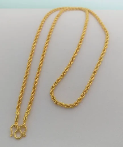 สร้อยคอทองโคลนนิ่ง 2 สลึง ลายเกลียว