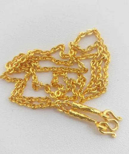 สร้อยคอทองโคลนนิ่ง 2 สลึง ลายโซ่ตัดลาย