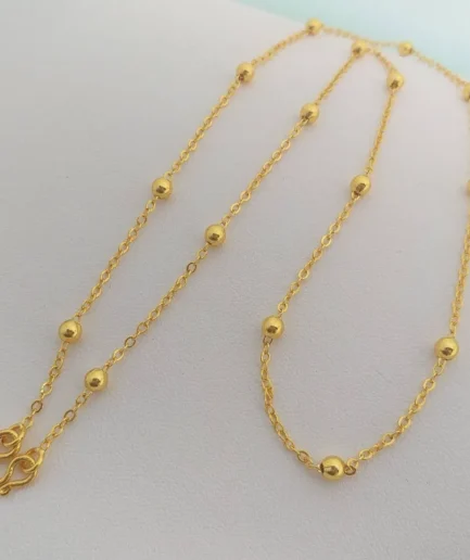 สร้อยคอทองโคลนนิ่ง 2 สลึง ลายโซ่โอ่งใหญ่