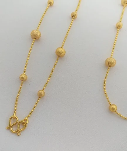 สร้อยคอทองโคลนนิ่ง 2 สลึง ลายไข่ปลาประคำ