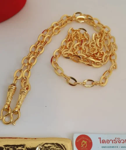 สร้อยคอทองโคลนนิ่งลายโซ่เรือหนัก 1 บาท