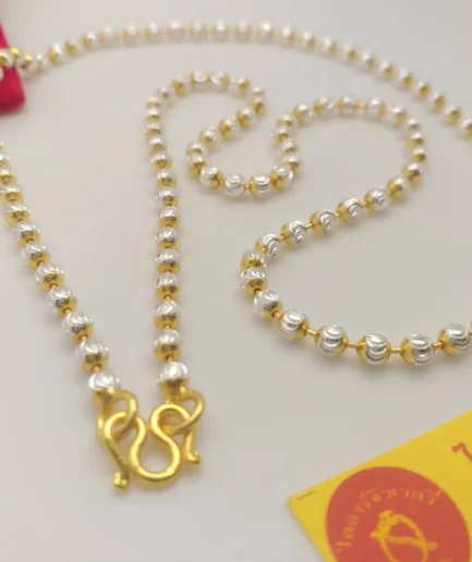 สร้อยคอทองคำขาว งานทองทองโคลนนิ่งเกรดพรีเมี่ยม หนัก 1 บาท