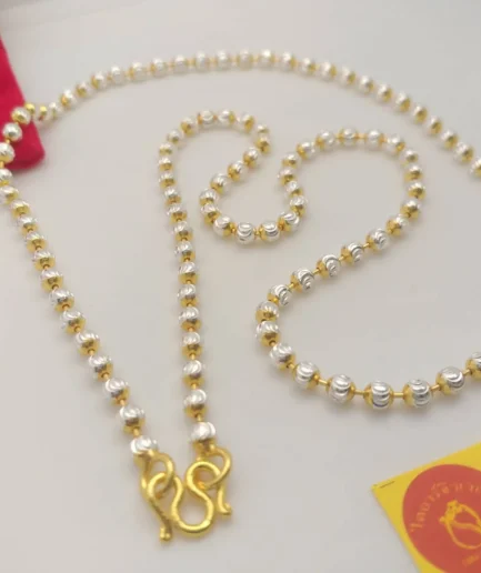 สร้อยคอทองคำขาว งานทองทองโคลนนิ่งเกรดพรีเมี่ยม หนัก 1 บาท